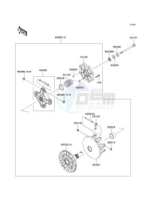 KSV 700 A [KFX700 AND V FORCE] (A1-A2) [KFX700 AND V FORCE] drawing DRIVE CONVERTER