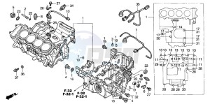 CBR1100XX SUPER BLACKBIRD drawing CRANKCASE