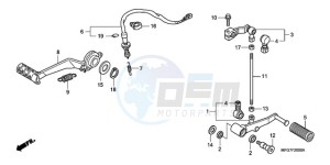 CB600F39 F / CMF ST drawing PEDAL