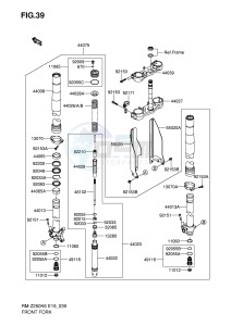 RM-Z250 (E19) drawing FRONT FORK