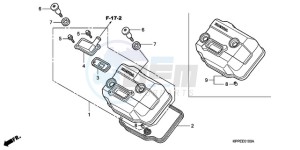 CBR125RWA France - (F / CMF WH) drawing CYLINDER HEAD COVER