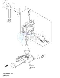 GSF600 (E2) Bandit drawing FUEL COCK