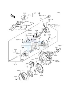 KLX125 KLX125CFF XX (EU ME A(FRICA) drawing Starter Motor