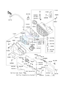 BN 125 A [ELIMINATOR 125] (A6F-A9F) A9F drawing AIR CLEANER -- CA- -