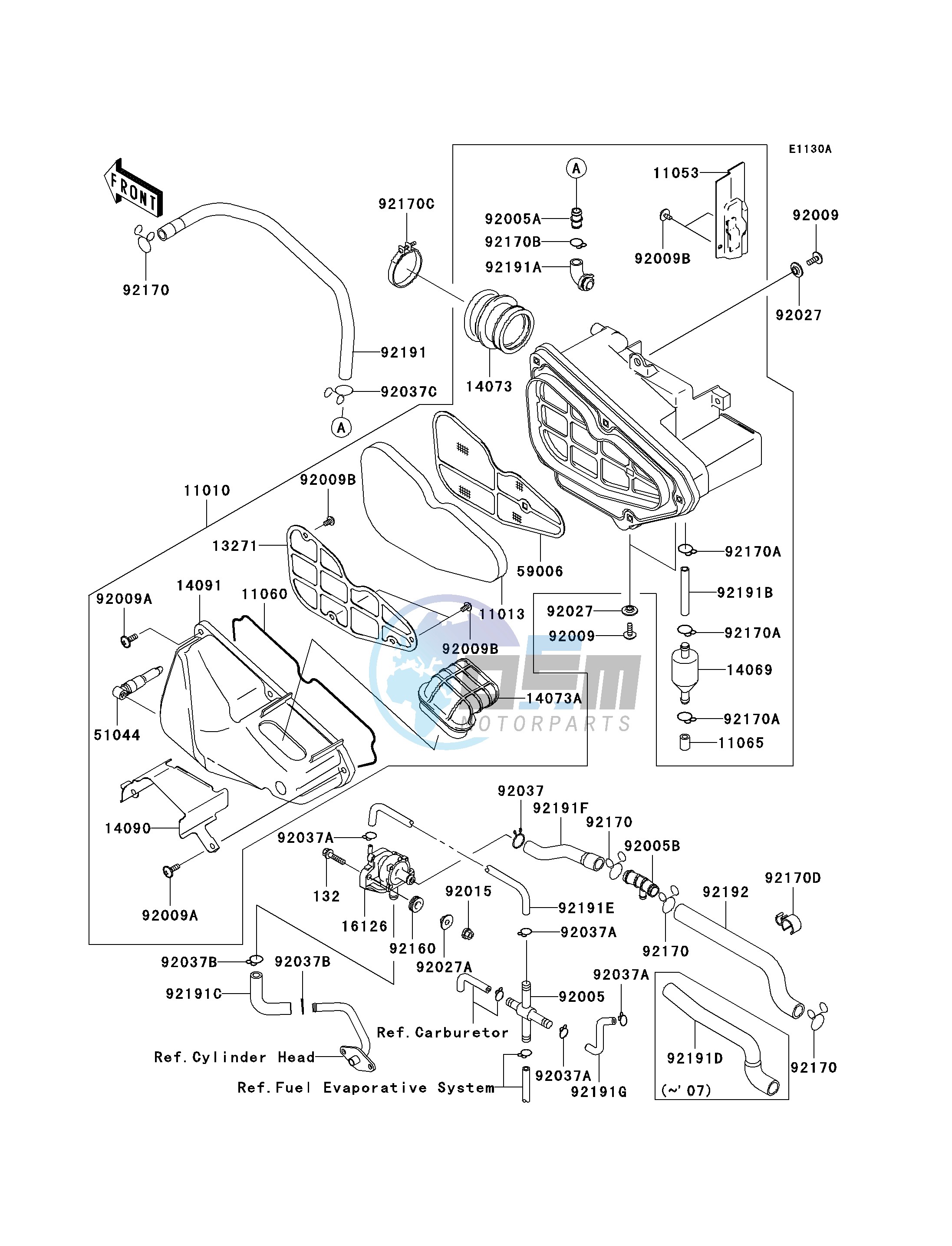 AIR CLEANER -- CA- -