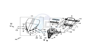 JOYMAX 300I drawing DASHBOARD - WINDSCREEN