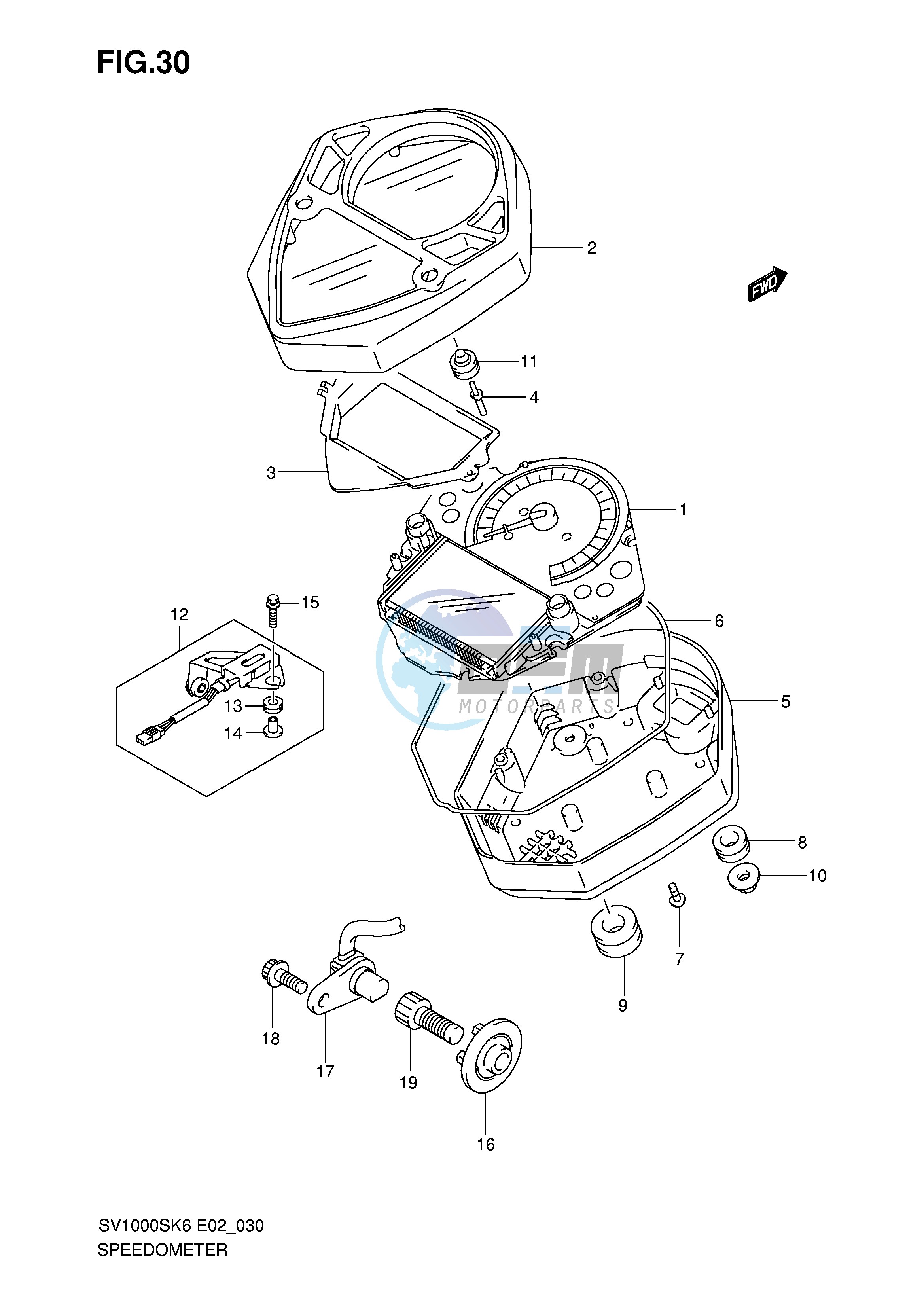 SPEEDOMETER (SV1000S S1 S2)