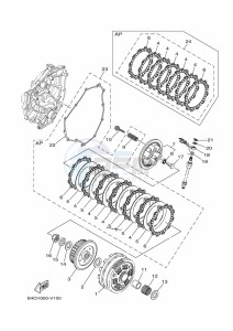 XTZ690 XTZ7N (BHL1) drawing CLUTCH