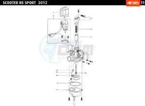 RS-SPORT-WHITE 50 drawing CARBURETTOR