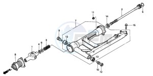 GL1500SE GOLDWING SE drawing SWINGARM