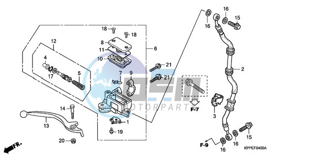 FR. BRAKE MASTER CYLINDER