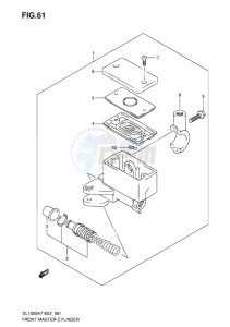 DL 1000 V-STROM EU-UK drawing FRONT MASTER CYLINDER