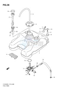 LT-Z400 (E19) drawing FUEL TANK