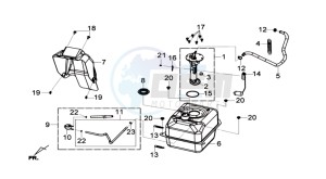 GTS 125I ABS drawing FUEL TANK - FUEL CUT