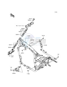 VULCAN 1700 NOMAD ABS VN1700DFF GB XX (EU ME A(FRICA) drawing Frame