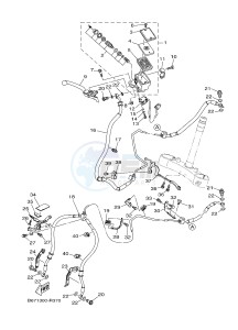 MTN1000 MTN-1000 MT-10 (B67E) drawing FRONT MASTER CYLINDER