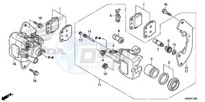 TRX500FM6H Europe Direct - (ED) drawing FRONT BRAKE CALIPER