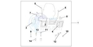 SH125 drawing WIND SHIELD