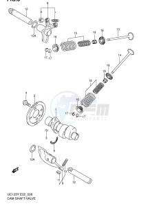 UC125 (E2) drawing CAM SHAFT VALVE