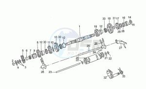 California 1100 drawing Driven shaft