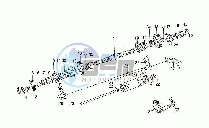 Driven shaft