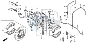 TRX350FM RANCHER 4X4S drawing FRONT BRAKE PANEL