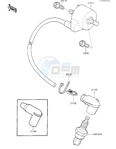 KXT 250 A [TECATE] (A1) [TECATE] drawing IGNITION COIL -- 84 A1- -