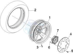 Granturismo 200 L UK drawing Rear Wheel