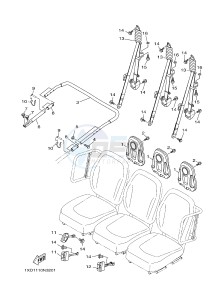 YXM700E YXM700PE VIKING EPS (1XP3) drawing SEAT 2