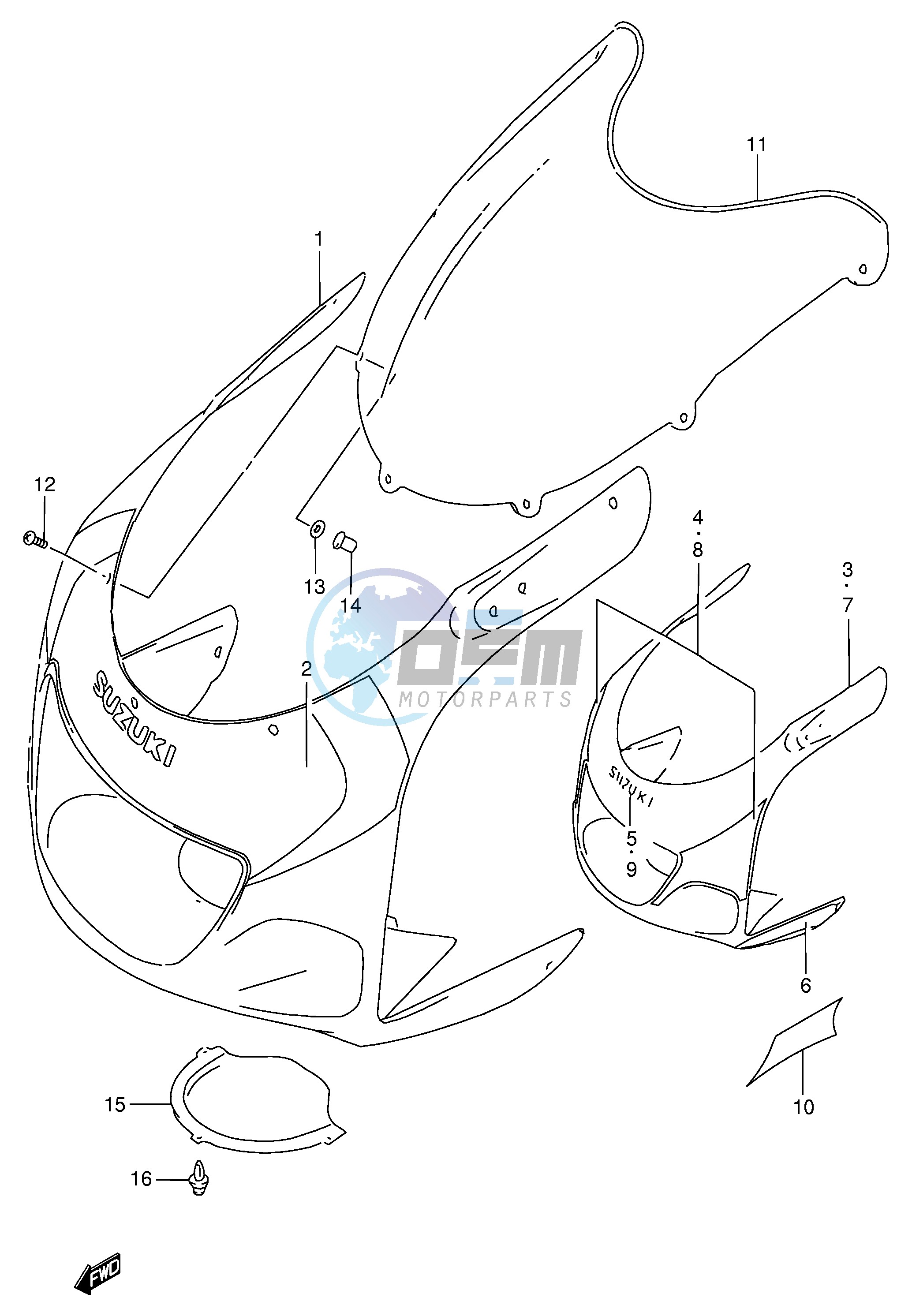 COWLING BODY (MODEL X)