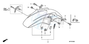 CB13009 SI / MME TWO - (SI / MME TWO) drawing FRONT FENDER