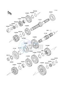 ZX 1200 C [NINJA ZZR 1200] (C1-C4) [NINJA ZZR 1200] drawing TRANSMISSION