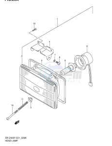 DR-Z400 (E1) drawing HEADLAMP (MODEL K2 K3 K4)