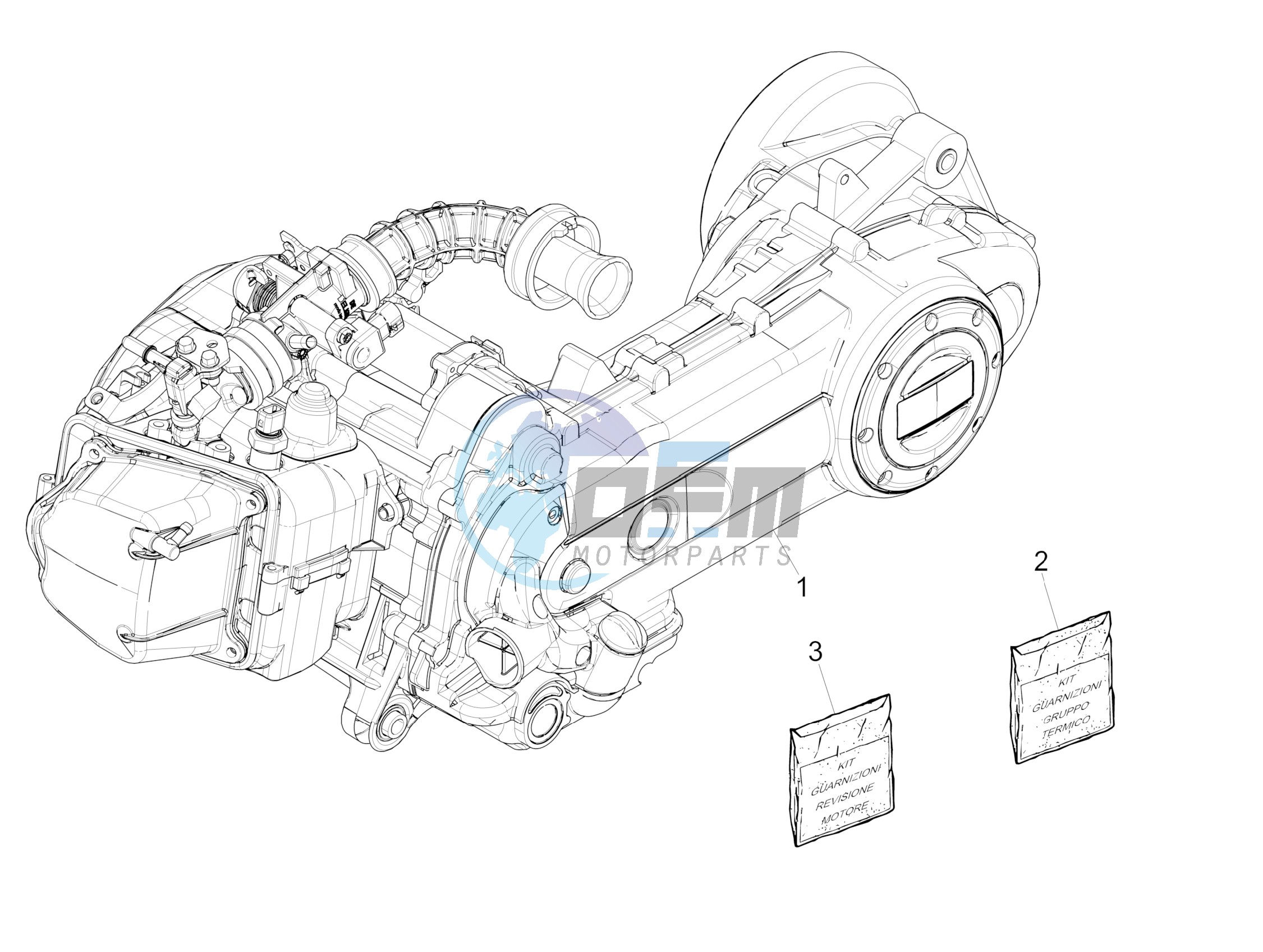 Engine, assembly