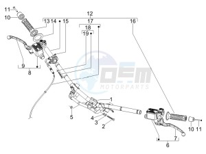 Runner 50 SP 2012 in fiche drawing Handlebars - Master cil.