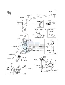 1400GTR_ABS ZG1400CCF FR GB XX (EU ME A(FRICA) drawing Handlebar