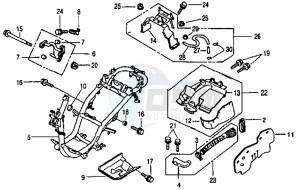 SUPER DUKE 125 drawing FRAME