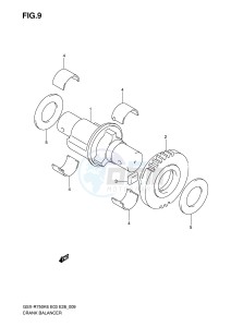 GSX-R750 (E3-E28) drawing CRANK BALANCER