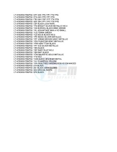 LT-A750X (P28-P33) drawing * COLOR CHART *