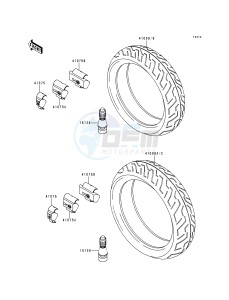 ZR 750 F [ZR-7] (F1) drawing TIRES