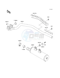 KVF 400 A [PRAIRIE 400 4X4] (A2) [PRAIRIE 400 4X4] drawing MUFFLER-- S- -