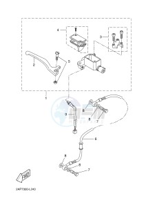 YN50F OVETTO 4 (2ACE) drawing FRONT MASTER CYLINDER