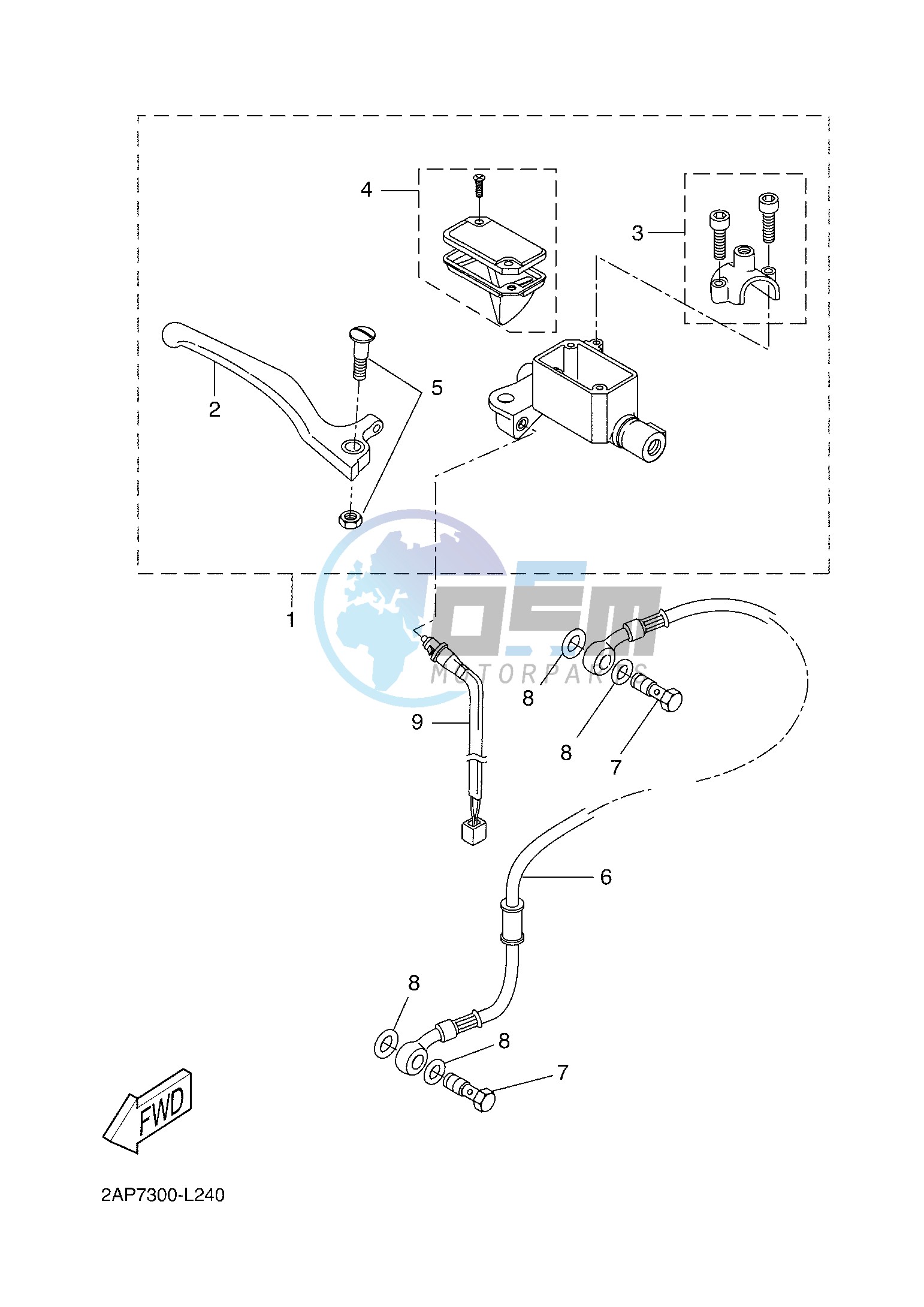 FRONT MASTER CYLINDER