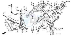 CBR600RRA Europe Direct - (ED / 2ED) drawing EXHAUST MUFFLER