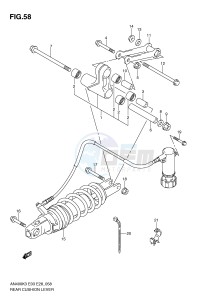 AN400 (E3-E28) Burgman drawing REAR CUSHION LEVER