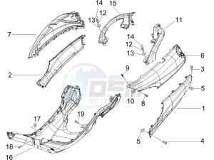 X9 500 Evolution 2006-2007 (USA) drawing Side cover - Spoiler