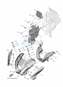 MT-09 MTN890 (B7NJ) drawing HEADLIGHT