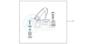 CBR1000RR9 UK - (E / MKH MME REP) drawing CARBON FIBER HUGGER