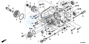 SXS700M2H Europe Direct - (ED) drawing FRONT CRANKCASE COVER