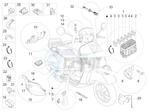 GTV 300 4T 4V ie Touring (USA) USA drawing Main cable harness